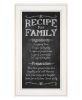 "Recipe for Family" by Susan Ball, Ready to Hang Framed Print, White Frame