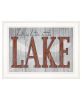 "Life is Better at the Lake" by Kate Sherrill, Ready to Hang Framed Print, White Frame