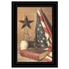 "God and Country" By Billy Jacobs, Ready to Hang Framed Print, Black Frame