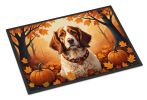 NEW Brittany Spaniel Fall Doormat Front Door Mat Indoor Outdoor Rugs for Entryway, Non Slip Washable Low Pile, 18H X 27W