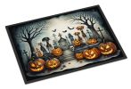 NEW Pet Cemetery Spooky Halloween Doormat Front Door Mat Indoor Outdoor Rugs for Entryway, Non Slip Washable Low Pile, 18H X 27W
