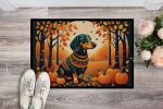 NEW Dachshund Fall Doormat Front Door Mat Indoor Outdoor Rugs for Entryway, Non Slip Washable Low Pile, 18H X 27W