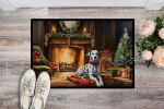 NEW Dalmatian Cozy Christmas Doormat Front Door Mat Indoor Outdoor Rugs for Entryway, Non Slip Washable Low Pile, 18H X 27W