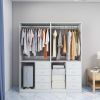 Closet Organizer System, Closet System with Drawers, Clothes Organizer with Closet Shelves Wall Mounted
