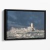 Faro Di Mangiabarche Calasetta-Sardegna Floating Framed Canvas