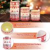 3Pcs/6Pcs/9Pcs quantity options Christmas Flameless LED Candles Deer Flickering Candle Lights Pillar Candles with 3 Lighting Modes Timer Remote Contro
