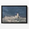 Faro Di Mangiabarche Calasetta-Sardegna Floating Framed Canvas