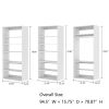 Livelylodge Modular Wardrobe Closet - Freestanding White Closet with Spacious Storage Shelves and Hanging Rods 70.86"W x 16.04"D x 70.86"H