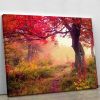 autumn trees in forest Canvas Print or Poster